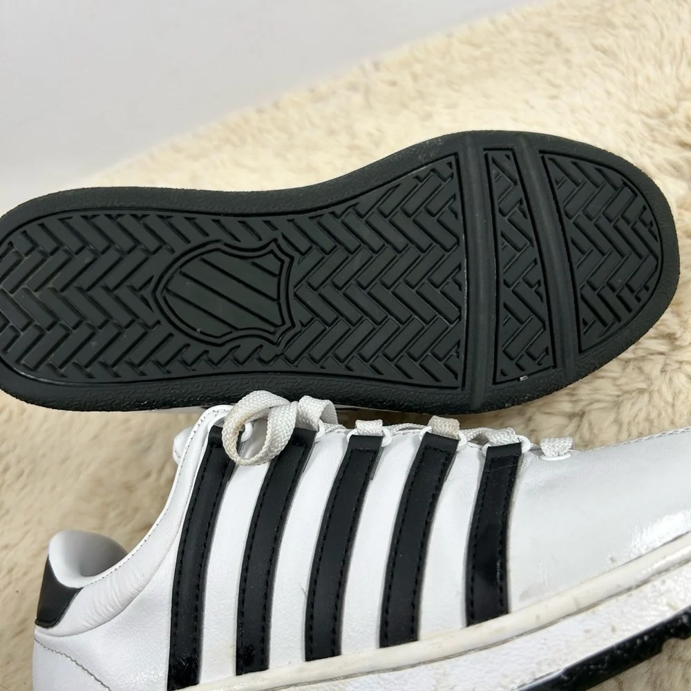 Vintage‎ K-Swiss White and Black Sneakers Women’s 7.5